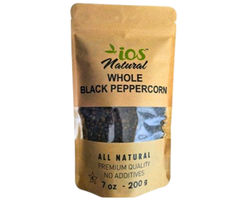 WHOLE BLACK PEPPERCORNS - POUCH