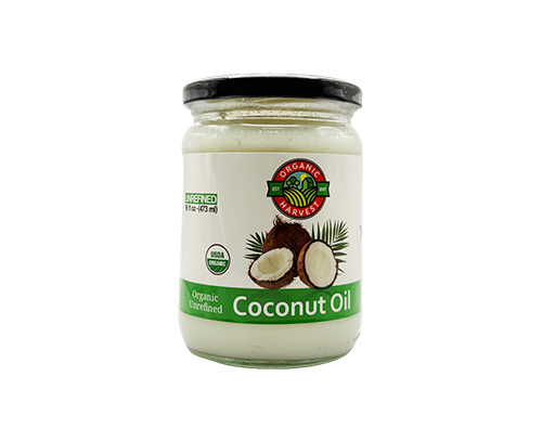 ORGANIC HARVEST - ORGANIC COCONUT OIL UNREFINED 16 OZ